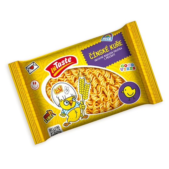 Instantní nudlová polévka s příchutí Čínské kuře 