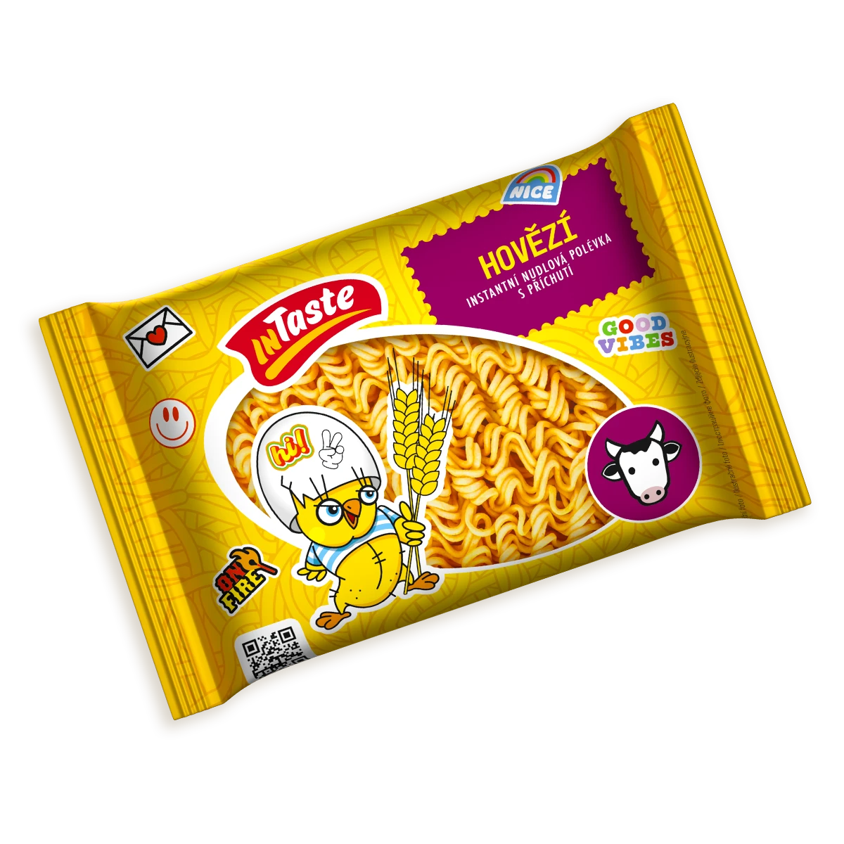 Instantní nudlová polévka s příchutí Hovězí 