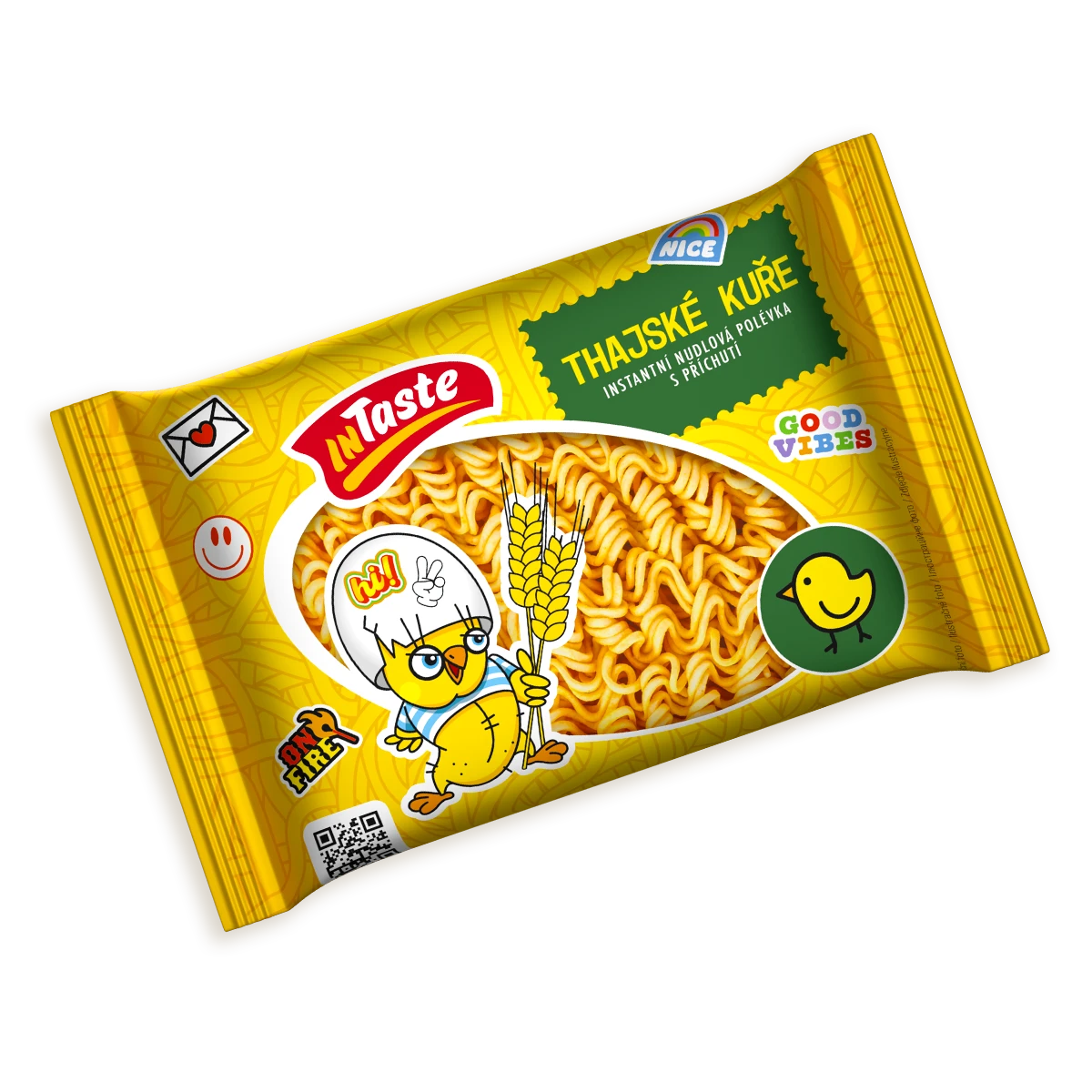 Instantní nudlová polévka s příchutí Thajské kuře 