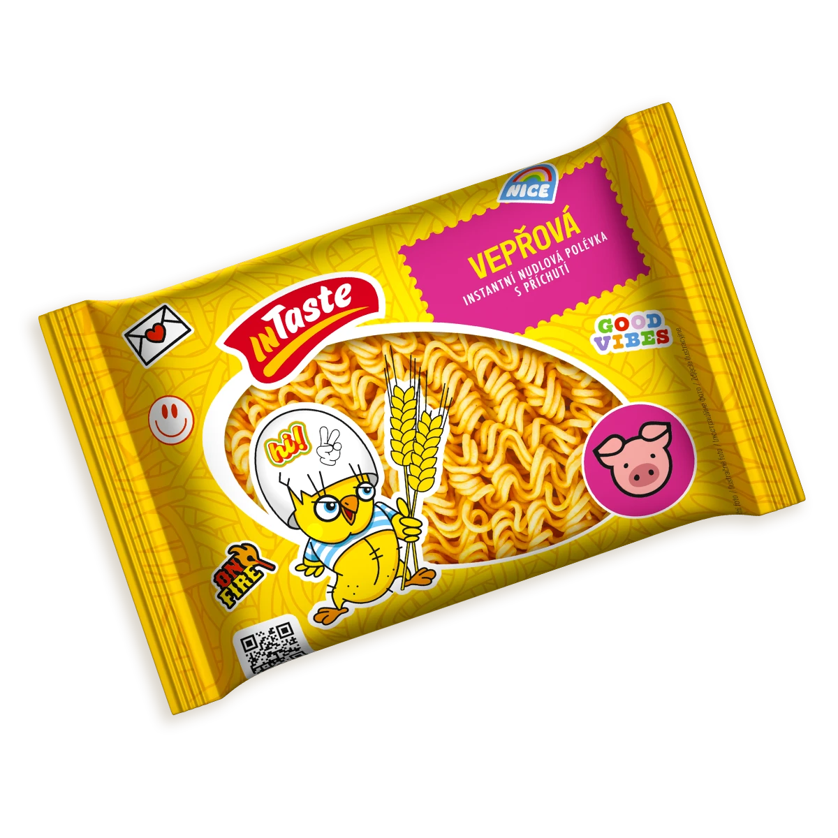 Instantní nudlová polévka s příchutí Vepřová 