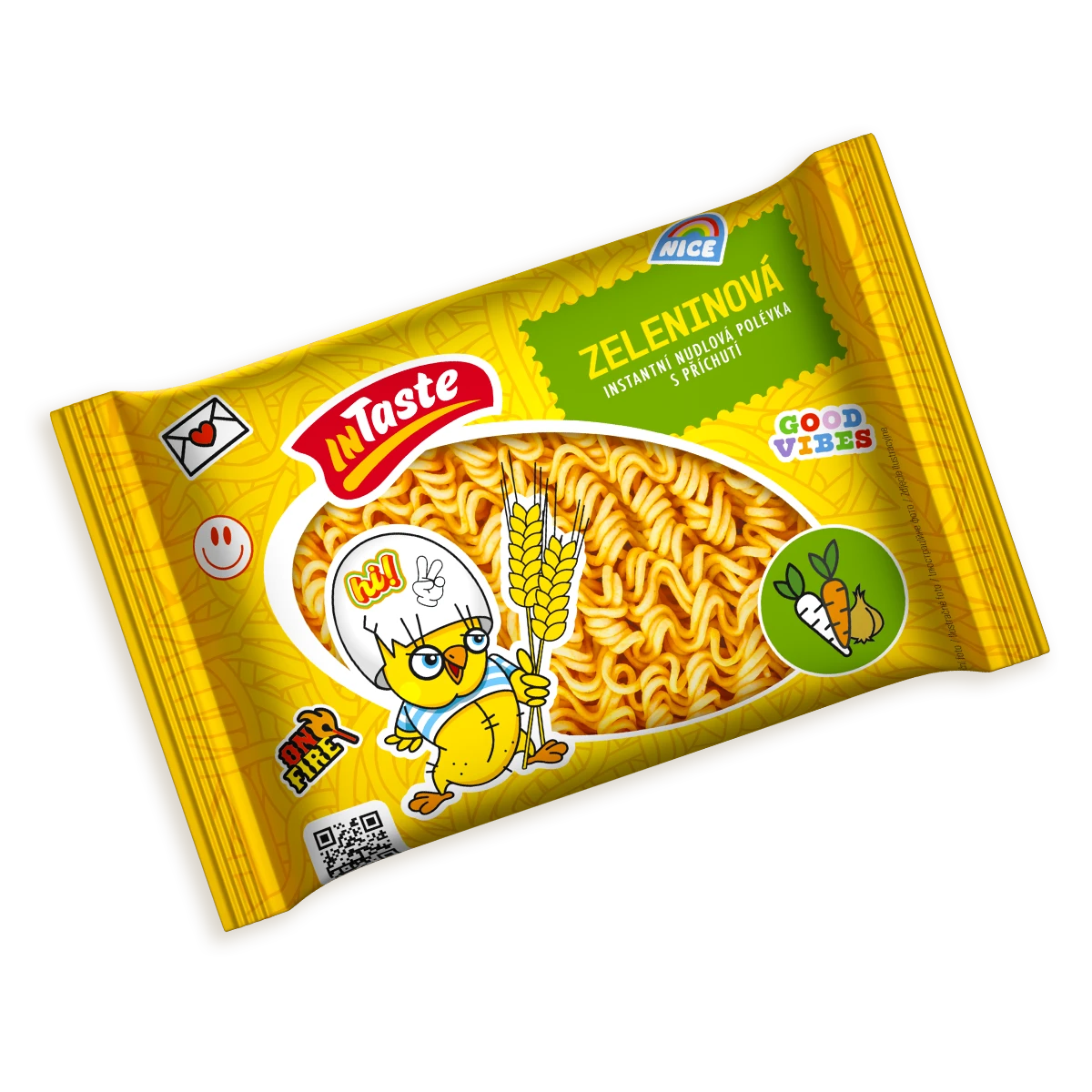 Instantní nudlová polévka s příchutí Zeleninová 