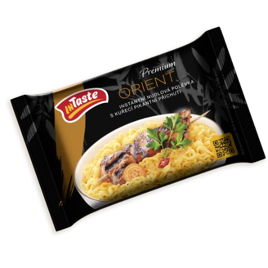 Instantní nudlová polévka Premium Orient s kuřecí pikantní příchutí