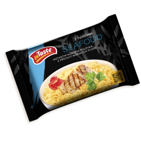 Instantní nudlová polévka Premium Seafood s příchutí mořských plodů